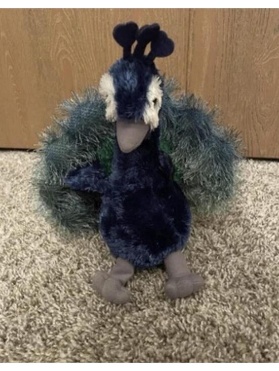 Aurora Other - Aurora Flopsies Perry The Peacock Plush Stuffed Toy Soft Plush 10"